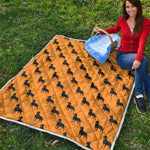 Rottweiler Dog Pattern Print Quilt