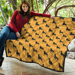 Rottweiler Dog Pattern Print Quilt