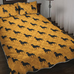 Rottweiler Dog Pattern Print Quilt Bed Set