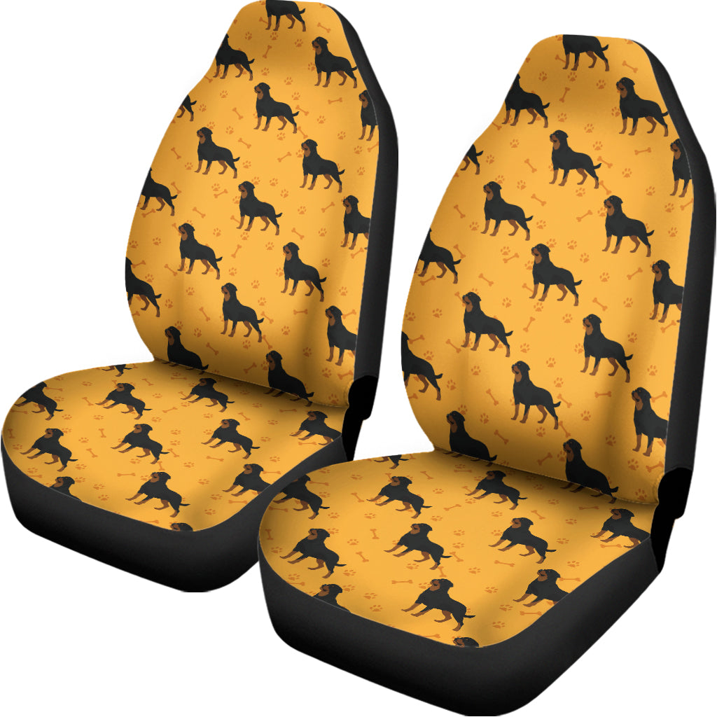 Rottweiler Dog Pattern Print Universal Fit Car Seat Covers