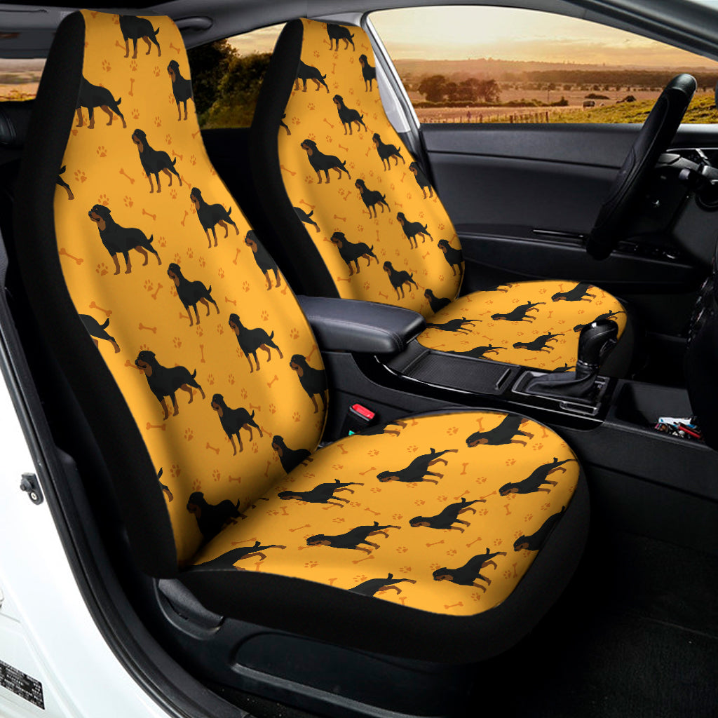 Rottweiler Dog Pattern Print Universal Fit Car Seat Covers
