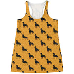 Rottweiler Dog Pattern Print Women's Racerback Tank Top