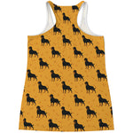 Rottweiler Dog Pattern Print Women's Racerback Tank Top