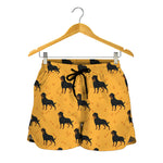 Rottweiler Dog Pattern Print Women's Shorts