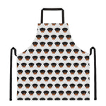 Rottweiler Face Pattern Print Apron