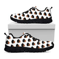 Rottweiler Face Pattern Print Black Running Shoes