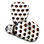 Rottweiler Face Pattern Print Boxing Gloves