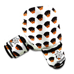 Rottweiler Face Pattern Print Boxing Gloves