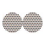 Rottweiler Face Pattern Print Car Coasters