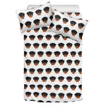 Rottweiler Face Pattern Print Duvet Cover Bedding Set