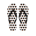 Rottweiler Face Pattern Print Flip Flops