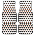 Rottweiler Face Pattern Print Front and Back Car Floor Mats