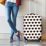 Rottweiler Face Pattern Print Luggage Cover
