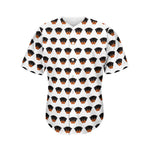 Rottweiler Face Pattern Print Men's Baseball Jersey