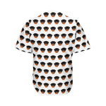 Rottweiler Face Pattern Print Men's Baseball Jersey