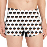 Rottweiler Face Pattern Print Men's Boxer Briefs
