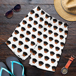 Rottweiler Face Pattern Print Men's Shorts