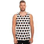 Rottweiler Face Pattern Print Men's Tank Top