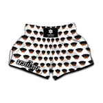 Rottweiler Face Pattern Print Muay Thai Boxing Shorts