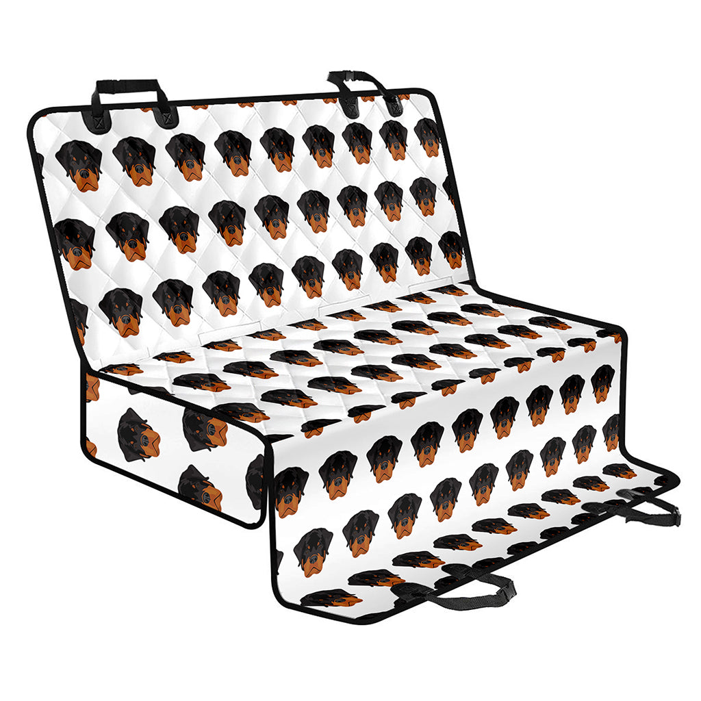 Rottweiler Face Pattern Print Pet Car Back Seat Cover