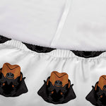 Rottweiler Face Pattern Print Sofa Cover