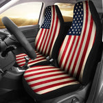 Rough American Flag Patriotic Universal Fit Car Seat Covers GearFrost