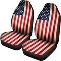Rough American Flag Patriotic Universal Fit Car Seat Covers