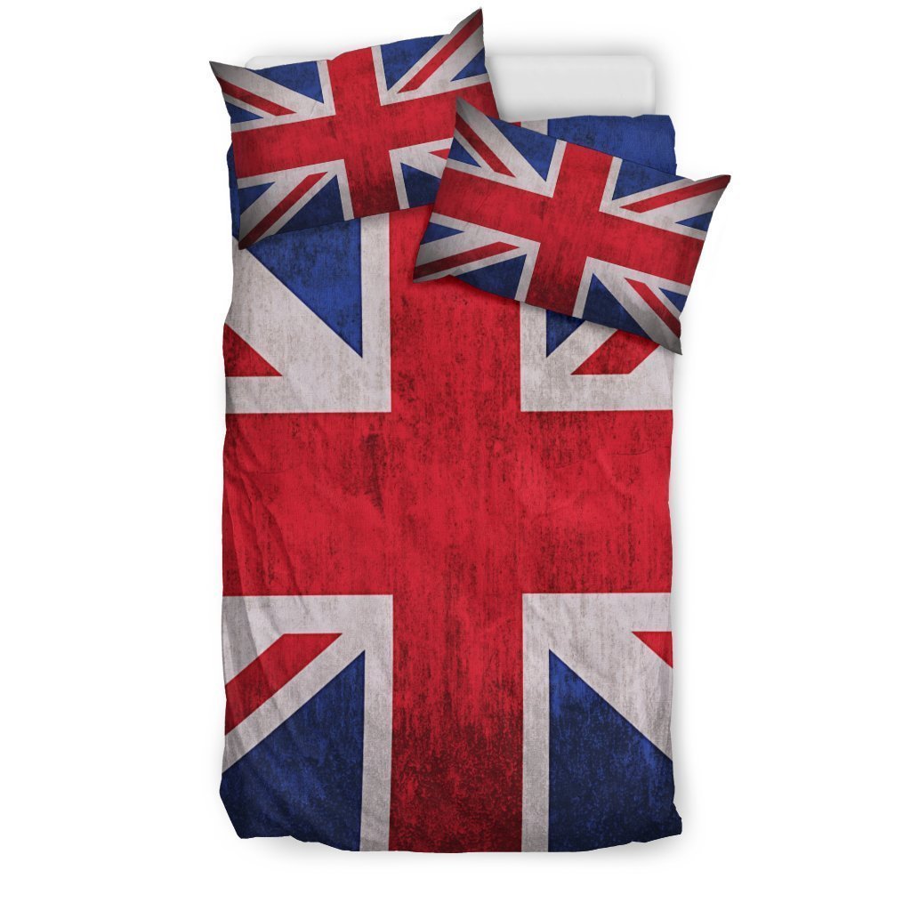 Rough Union Jack British Flag Print Duvet Cover Bedding Set GearFrost