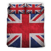 Rough Union Jack British Flag Print Duvet Cover Bedding Set GearFrost