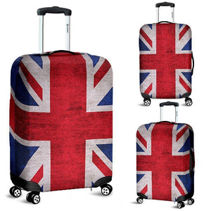 Rough Union Jack British Flag Print Luggage Cover GearFrost