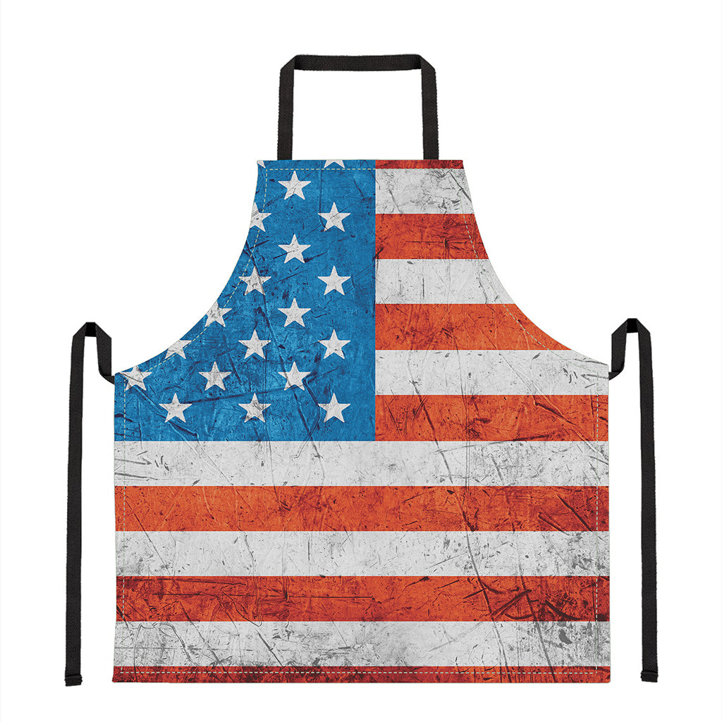 Rough USA Flag Print Apron