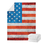 Rough USA Flag Print Blanket