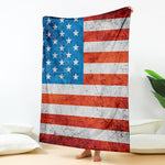 Rough USA Flag Print Blanket