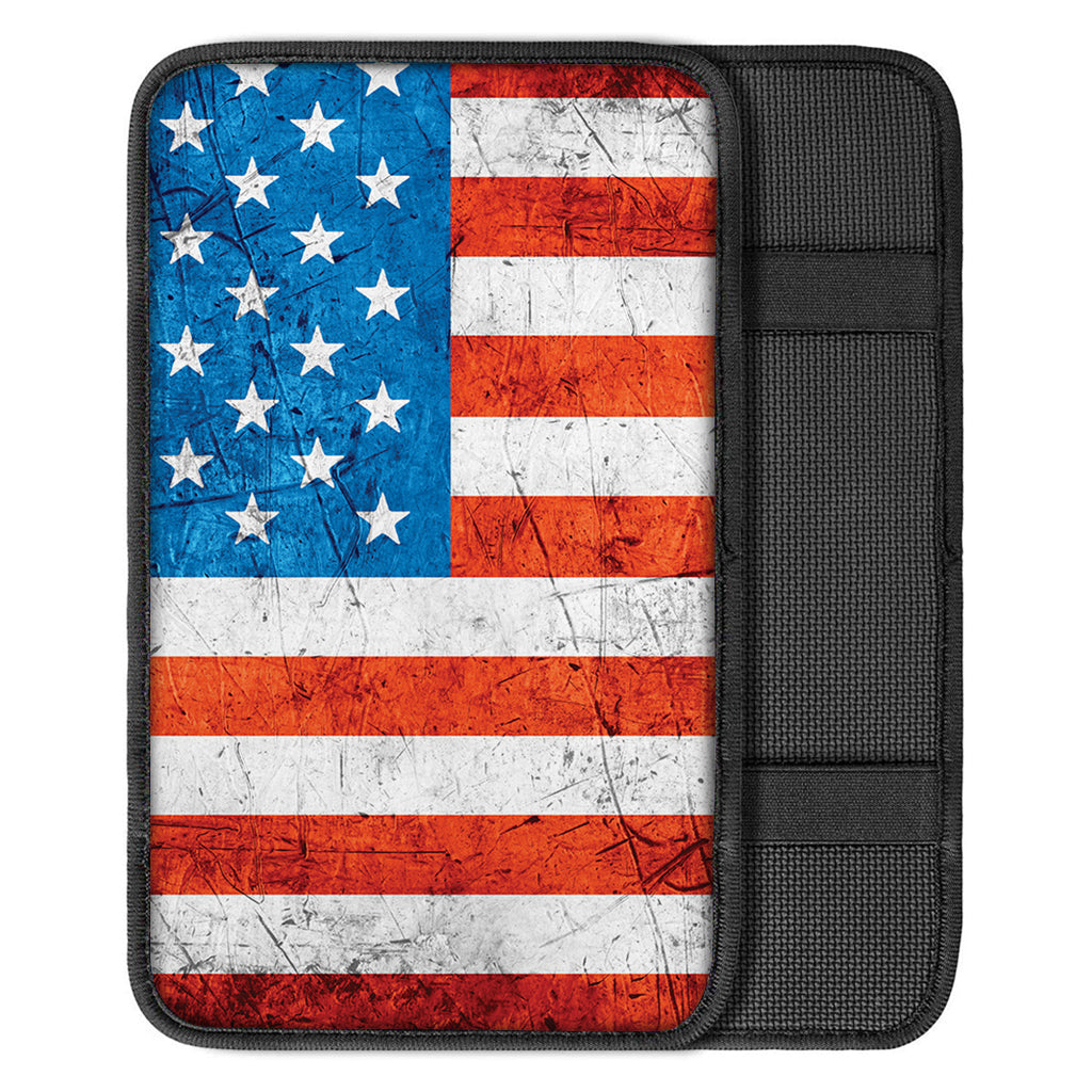Rough USA Flag Print Car Center Console Cover