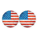 Rough USA Flag Print Car Coasters