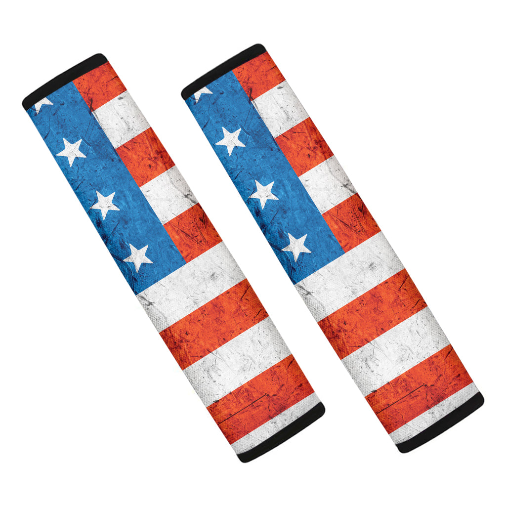 Rough USA Flag Print Car Seat Belt Covers