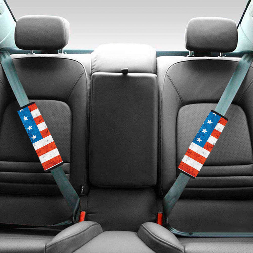 Rough USA Flag Print Car Seat Belt Covers