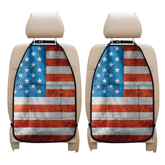 Rough USA Flag Print Car Seat Organizers