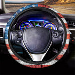 Rough USA Flag Print Car Steering Wheel Cover