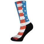 Rough USA Flag Print Crew Socks