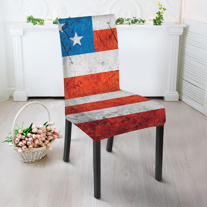 Rough USA Flag Print Dining Chair Slipcover