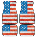 Rough USA Flag Print Front and Back Car Floor Mats