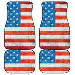 Rough USA Flag Print Front and Back Car Floor Mats