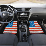Rough USA Flag Print Front and Back Car Floor Mats