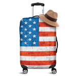 Rough USA Flag Print Luggage Cover