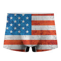 Rough USA Flag Print Men's Boxer Briefs