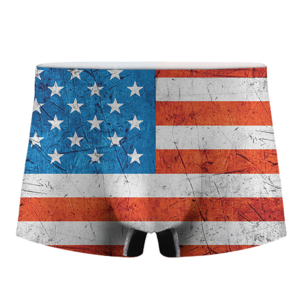 Rough USA Flag Print Men's Boxer Briefs