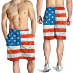 Rough USA Flag Print Men's Shorts