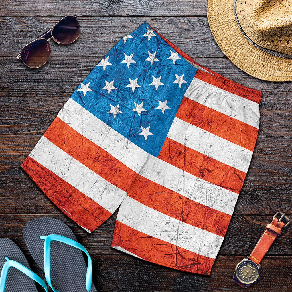 Rough USA Flag Print Men's Shorts