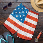 Rough USA Flag Print Men's Shorts